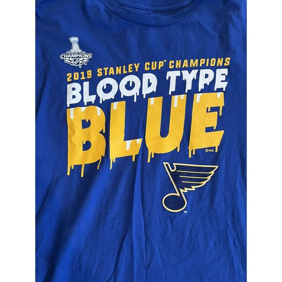 St. Louis Blues Fanatics NHL 2019 Stanley Cup Champions TShirt -Size XL - Picture 2 of 4